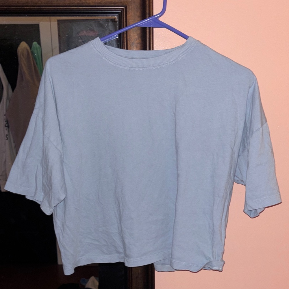 SO Light Blue Women's Crop Top
